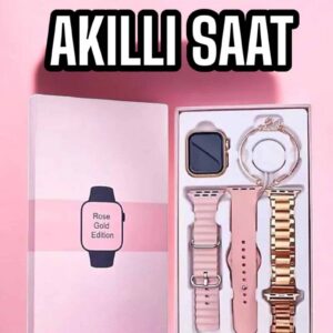 Northcity Akıllı Saat AMOLED Ekran 3 Kordonlu - Sesli Görüşme ve Hediyeli Aksesuar