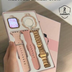 Northcity Kadınlara Özel Akıllı Saat: GPS Destekli Nabız Takibi ve Rose Gold Estetiği