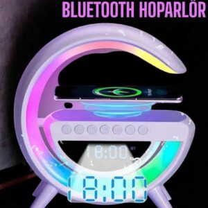 Northcity Android Uyumlu Akıllı Bluetooth Hoparlör Kablosuz Şarj Standı - Kablosuz Şarj ve RGB Gece Lambası