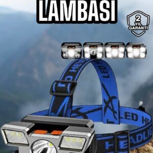 Northcity Balıkçı Kafa Lambası Led Işık - 4 Mod, Esnek ve Ayarlanabilir, IPX5 Su Geçirmez