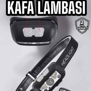 Northcity Kafa Lambası Sensörlü Şarjlı Ayarlanabilir Kamp Işıkları - IPX5 Su Geçirmez Gece Balıkçılığı Işığı