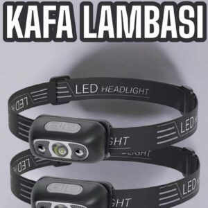 Northcity Kafa Lambası - Şarjlı LED Kamp Lambası 4 Modlu Su Geçirmez