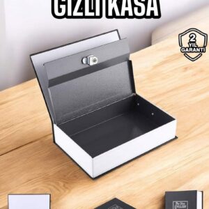 Northcity Gizli Kitap Kasa - İngilizce Sözlük Görünümlü Mini Çelik Kasa