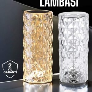 Northcity Premium RGB Kristal Gece Lambası - Dokunmatik Şarjlı ve Dekoratif