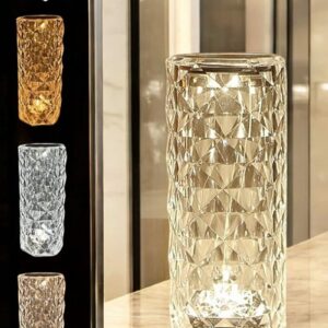 Northcity Dokunmatik Kristal Gece Lambası - Modern RGB LED Aydınlatma ve Hediye Seçeneği