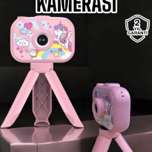 Northcity Ayaklı Mini Fotoğraf Makinesi Çocuklar İçin Eğitici Video Kamera - Çocuk Fotoğraf Makinesi, Mini Kamera, Eğitim Seti