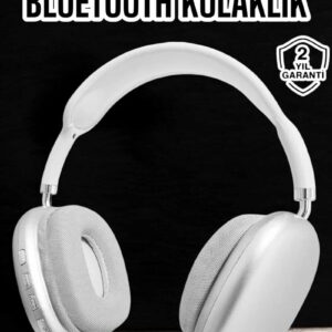 Northcity P9 Plus Kablosuz Kulak Üstü Bluetooth Kulaklık - Beyaz, Bluetooth v5.2, Gürültü Azaltma, Yüksek Ses Kalitesi