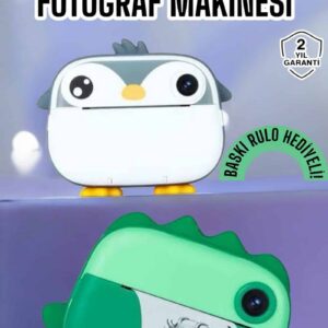 Northcity Çocuk Fotoğraf Makinesi - Anlık Baskı, HD Görüntü ve Video Kaydı