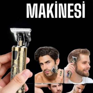 Northcity Şarjlı Tıraş Makinesi - Profesyonel Gold Çizik Tıraş, Islak Kuru Kullanıma Uygun, Kesintisiz Pil Gücü