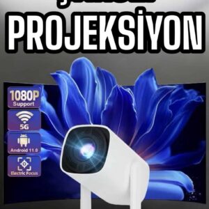 Northcity Şarjlı Projeksiyon Oyun Sinema Projektörü 4K HD - Ev Sinema ve Oyun Çözümü