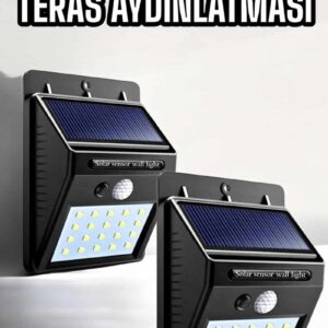Northcity Solar Güneş Enerjili LED Duvar Lambası - Sensörlü Enerji Tasarruflu Aydınlatma