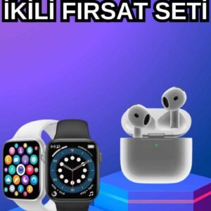 Northcity 3.Nesil TWS Bluetooth Kulaklık ve Dokunmatik Ekran Akıllı Saat - Sesli Görüşme ve Spor Modu