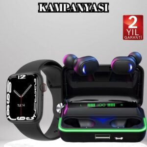 Northcity Akıllı Saat ve Powerbanklı Kulaklık Seti - Bluetooth Ses Kalitesi ve Spor Takibi