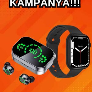 Northcity Yeni Nesil Akıllı Saat ve Kablosuz Kulaklık Seti - 44mm Amoled Ekran, Spor ve Sağlık Takibi