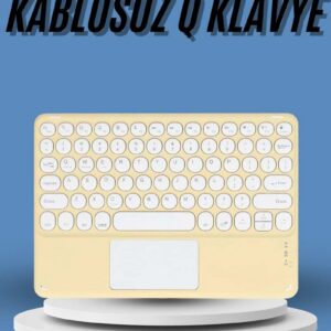 Northcity Touchpad Slim Bluetooth Klavye - Kablosuz Q Klavye Tüm Cihazlarla Uyumlu