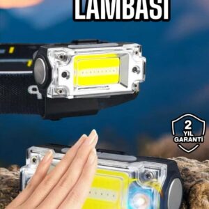 Northcity Beyaz LED Sensörlü Kafa Lambası - Şarjlı El Fenerli 215 Lümen