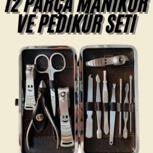 Northcity 12 Parça Tırnak Bakımı Tırnak Makası Profesyonel El Ayak Manikür Pedikür Seti