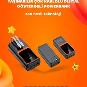 Northcity Powerbank 20000 mAh 22.5W Hızlı Şarj - LCD Ekranlı Çoklu Şarj Cihazı