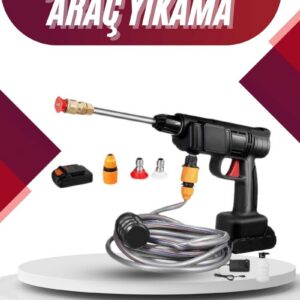 Northcity Akülü Oto Yıkama Makinesi - Şarjlı Yüksek Basınçlı Araç Temizliği