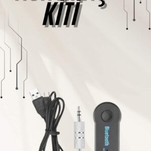 Northcity Yeni Nesil Bluetooth Aux Araç Kiti - Kablosuz Müzik ve Mikrofonlu Araç Ses Sistemi