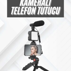 Northcity Youtuber Video Kayıt Seti - Kameradan Titreme Önleyici, Mikrofonlu ve Işıklı Tripod