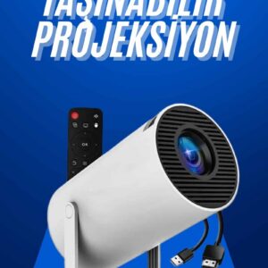 Northcity Taşınabilir Projeksiyon Ayaklı Projektör - Android 11, HDMI, 120 ANSI Lumen, 720P
