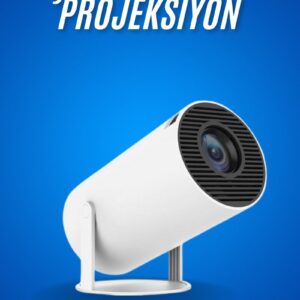 Northcity Mini Projektör – Android HDMI USB Wi-Fi 720P 120 ANSI Lümen Taşınabilir Sinema Projektörü