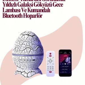 Northcity Uzaktan Kumandalı USB Girişli Döner Projektör Lamba - Bluetooth Hoparlörlü Ambiyans Işığı