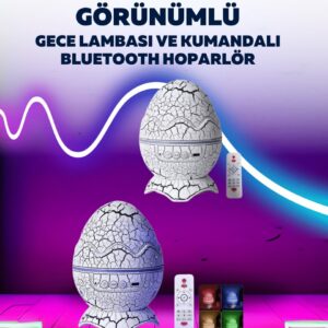 Northcity Dinazor Yumurta Gece Lambası - Çocuk Odası İçin Eğlenceli ve Rahatlatıcı Işık