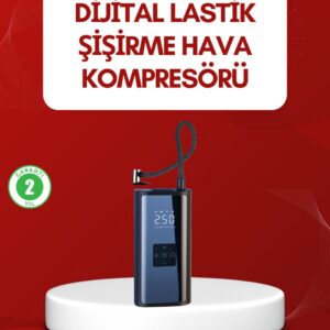 Northcity 12V Uyumlu Çok İşlevli Akıllı Araç Lastik Pompası - Kablosuz Taşınabilir 80W Şarj Cihazı