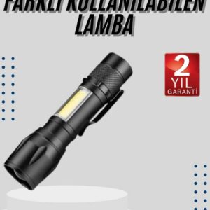 Northcity 2500 Lümen Usb Şarj Edilebilir El Feneri - Uzun Menzilli ve Kompakt Kamp Lambası