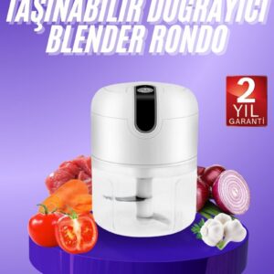 Northcity Rondo Doğrayıcı 250 ML USB Şarjlı Taşınabilir Mini Blender - Pratik ve Şık Mutfak Yardımcısı