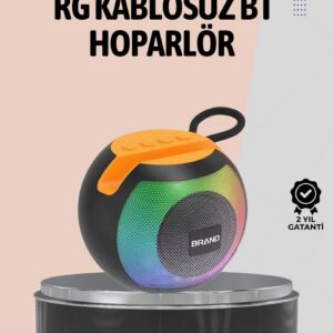 Northcity 1200mAh Uzun Pil Ömürlü Bluetooth Hoparlör - 8 Saat Çalma, RGB Işık, 360° Surround Ses