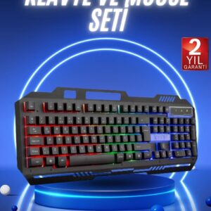 Northcity Gaming Klavye ve Mouse Seti - LED Aydınlatmalı Mekanik Performans