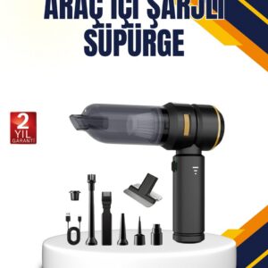Northcity 15000 PA Şarjlı Süpürge - Araç İçi Detaylı Temizlik ve Hava Üfleme