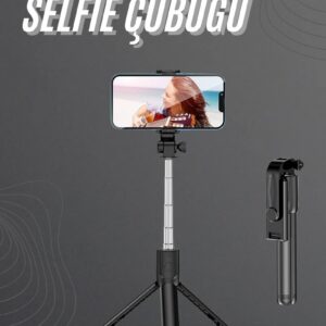 Northcity Bluetooth Uzaktan Kumandalı Tripod Selfie Çubuğu - 186mm, 125g Hafif ve Kompakt