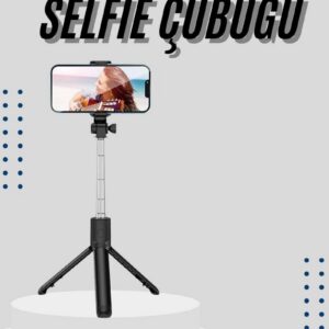 Northcity Tripod Selfie Çubuğu Bluetooth Kumandalı Kablosuz LED Işıklı - 186mm / 125g