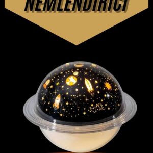 Northcity Hava Nemlendirici Renk Değiştiren Oda Kokusu Yıldızlı Projektör - Uzay Temalı Nemlendirici ve Atmosferik Işık