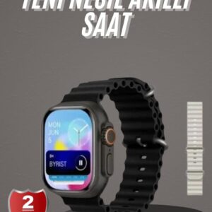 Northcity 2025 Model Akıllı Saat Çift Kordon - iOS Android Arama ve Sesli Asistan
