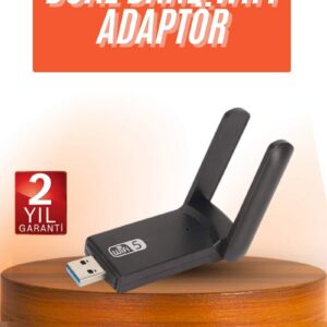 Northcity Wifi Alıcı Dual Band Usb 3.0 Adaptör - Kablosuz Windows 7/8/10/11 Hızlı Bağlantı