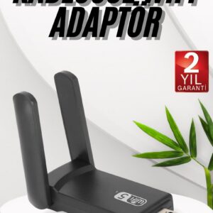 Northcity Wifi Adaptörü Bt5.0 Çift Bantlı Çift Anten - USB 3.0 Kablosuz Bağlantı ve Yüksek Hız