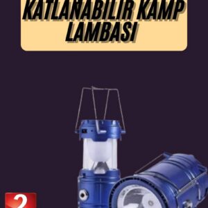Northcity Güneş Enerjili Işıldak USB Şarjlı Kamp Feneri – Şarj Edilebilir, Hafif ve Kompakt