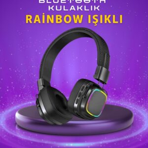 Northcity Renkli Işık Efektli Bluetooth 5.3 Kulaklık - Katlanabilir, Ayarlanabilir ve Konforlu Müzik Deneyimi