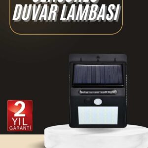 Northcity Güneş Enerjili 180 LED Sokat Işığı - PIR Sensörlü, Hareket Algılı Bahçe Aydınlatması