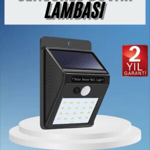 Northcity Güneş Enerjili Hareket Sensörlü Sokak Lambası 180 LED – Elektriksiz, Yağmur Geçirmez Dış Mekan Aydınlatması