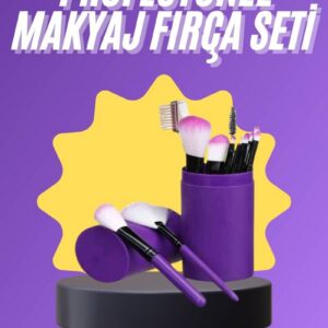 Northcity 12 Parça Profesyonel Makyaj Fırça Seti – Fondöten, Allık, Far, Kontür ve Kaş Fırçaları