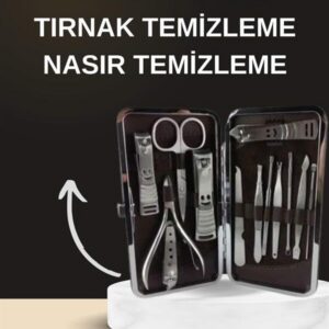 Northcity Elektrikli Manikür Pedikür Seti İkili Set 12 Parça Tırnak Bakımı Törpü Makinesi - Profesyonel Salon Kalitesi Evde