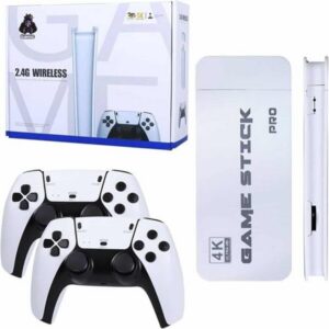 Northcity Game Stick 4K Retro Çift Kollu Atari Konsolu - 20.000+ Oyun, Şık Beyaz Tasarım