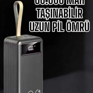 Northcity Powerbank 60.000 mAh Hızlı Şarj 4 Çıkışlı Dijital Göstergeli - Uzun Süreli Taşınabilir Şarj Çözümü