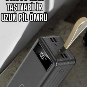 Northcity 60000 MAH 4 Portlu Taşınabilir Powerbank - Dijital Göstergeli Dönerli Şarj Cihazı